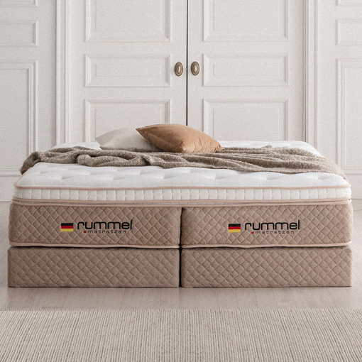 럼멜R6500 트윈 천연양모 호텔 매트리스 독립 본넬 스프링 좌우 쿠션감이 다른 메트리스 메모리폼 침대 수입 메트릭스 쿨터치 원단 두께 330mm 퀸/킹/라지킹 1,249,000원