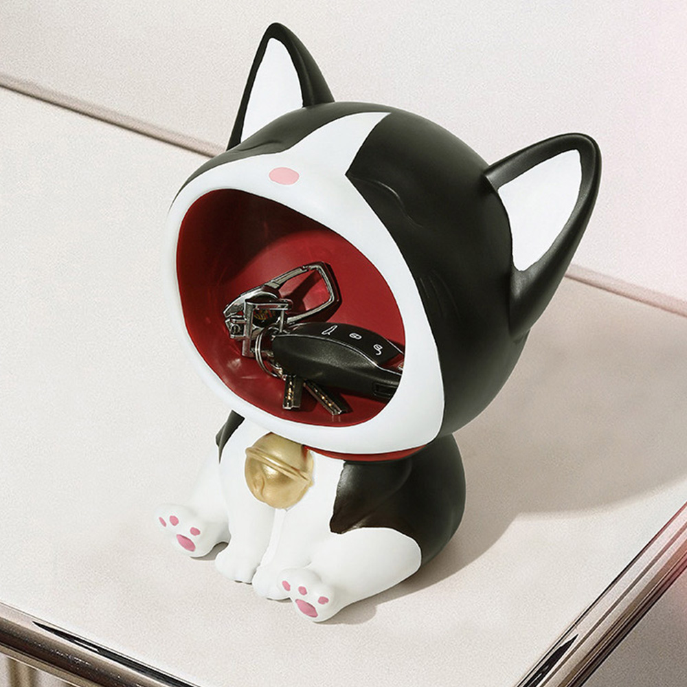 인테리어 소품 입벌린 귀여운 고양이 트레이 장식소품 수납 12 25,000원