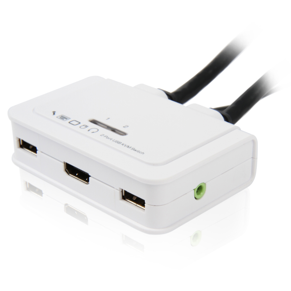 유니클래스 UHV-TA2 HDMI/USB 2:1 일체형 KVM스위치, 단일옵션, 1개 75,000원