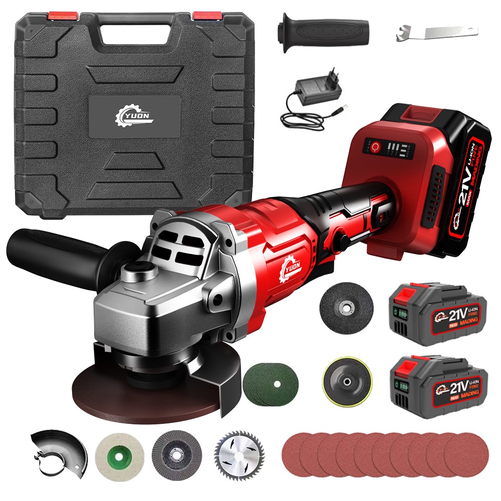 YUON 100mm 앵글 그라인더 무선 그라인더 충전그라인더 연마기 무선 글라인더 전동 글라인더 96,980원