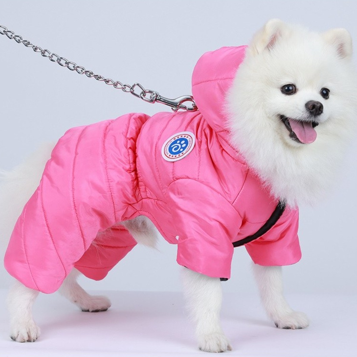 우기펫 강아지 패딩자켓 강아지옷, 1개, 핑크, 현재가 30,700원
