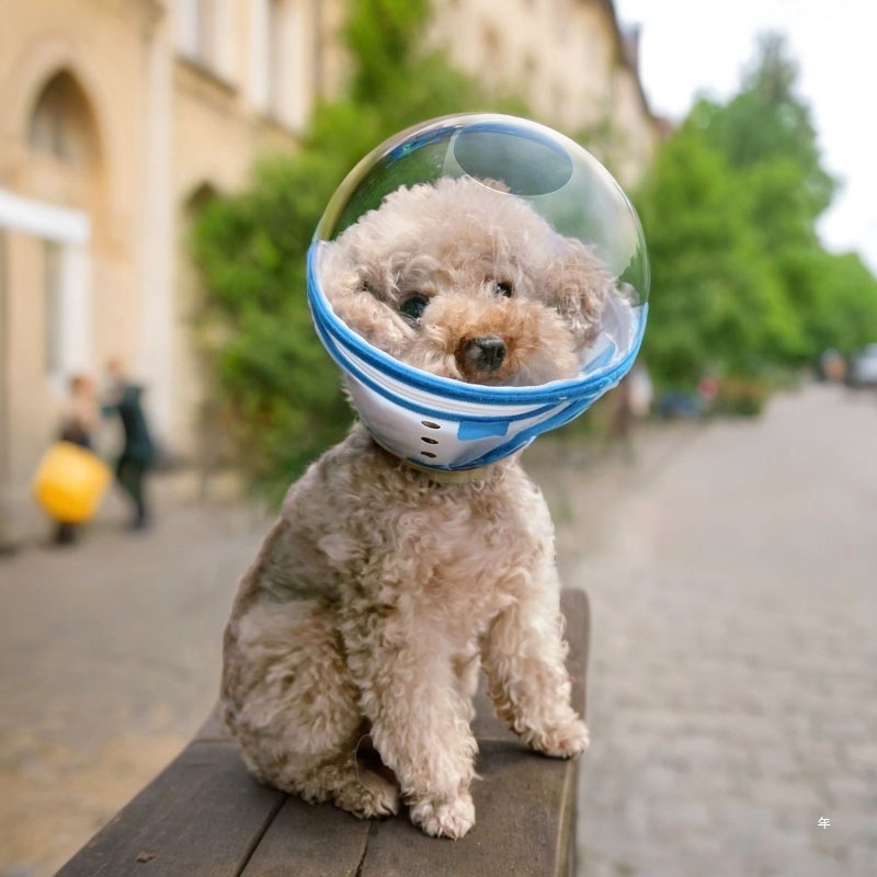 HANTAO 반려동물 반투명 넥카라 목보호대 넥칼라 깔대기 강아지 고양이 우주헬멧 물림방지 투명후드 19,850원