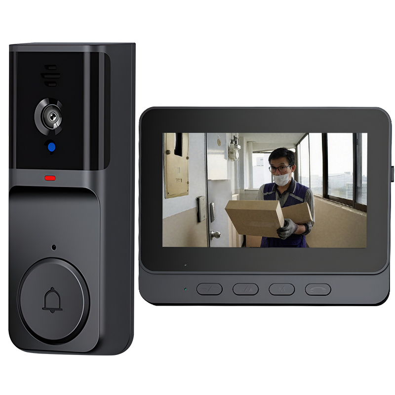 RUNDX 스마트 현관 무선 초인종 4.3인치 대형화면 고화질 야간 촬영 블루투스 비디 인터폰 71,800원