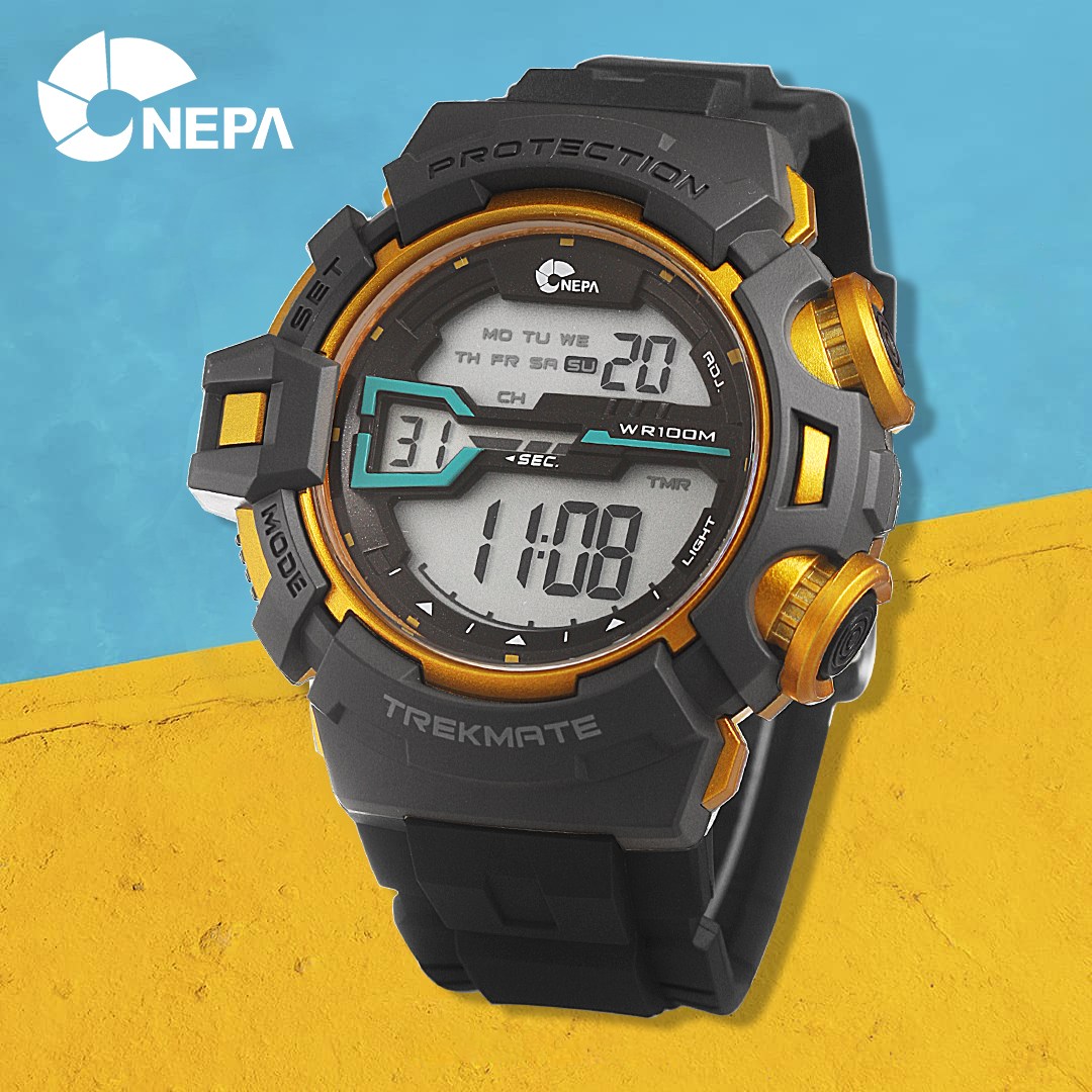 네파 스포츠 방수 러닝 남자 밀리터리 전자 군인시계 옐로우그레이 25,800원