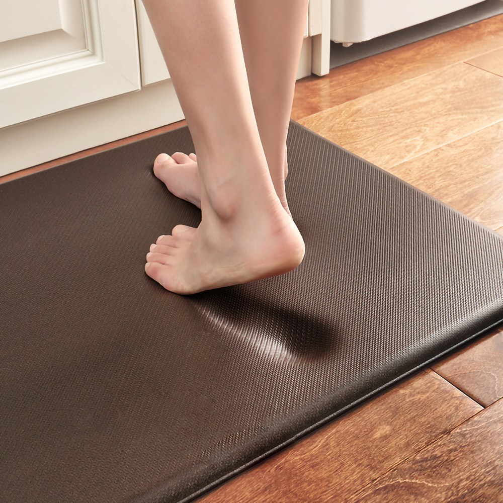 GHKO 다용도 매트 대형 주방매트 쿠션 pvc 주방매트 특대형 싱크대 매트 미끄럼방지 주방매트, 브라운, 1개 50,990원