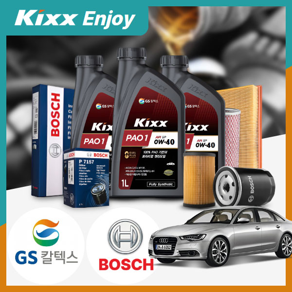 아우디 A6(C7)(12~) 2.0TDI 디젤 킥스 파오1 하이앤드 0W40 고성능 합성엔진오일 필터세트 96,900원