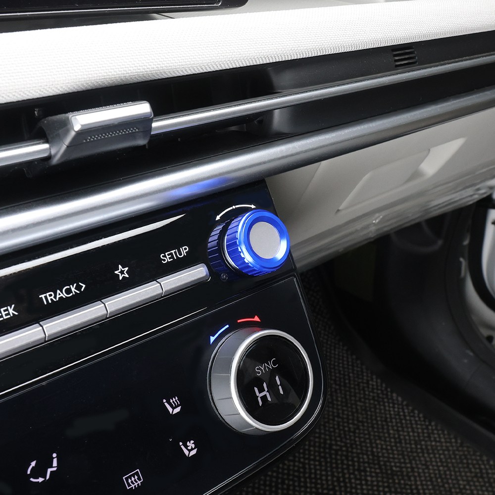 유투카 호환 투싼 NX4 페이스리프트 튜닝 볼륨 조그 다이얼 커버 실내 포인트 몰딩, [낱개] XZ-03 블루_Blue, 기타 9,800원