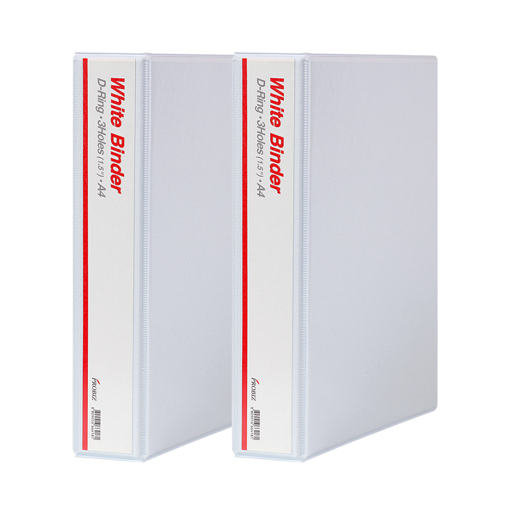 프로비즈 백색 투명 3공 D링 바인더 5cm 화이트 투명, 2개, 화이트투명 6,700원