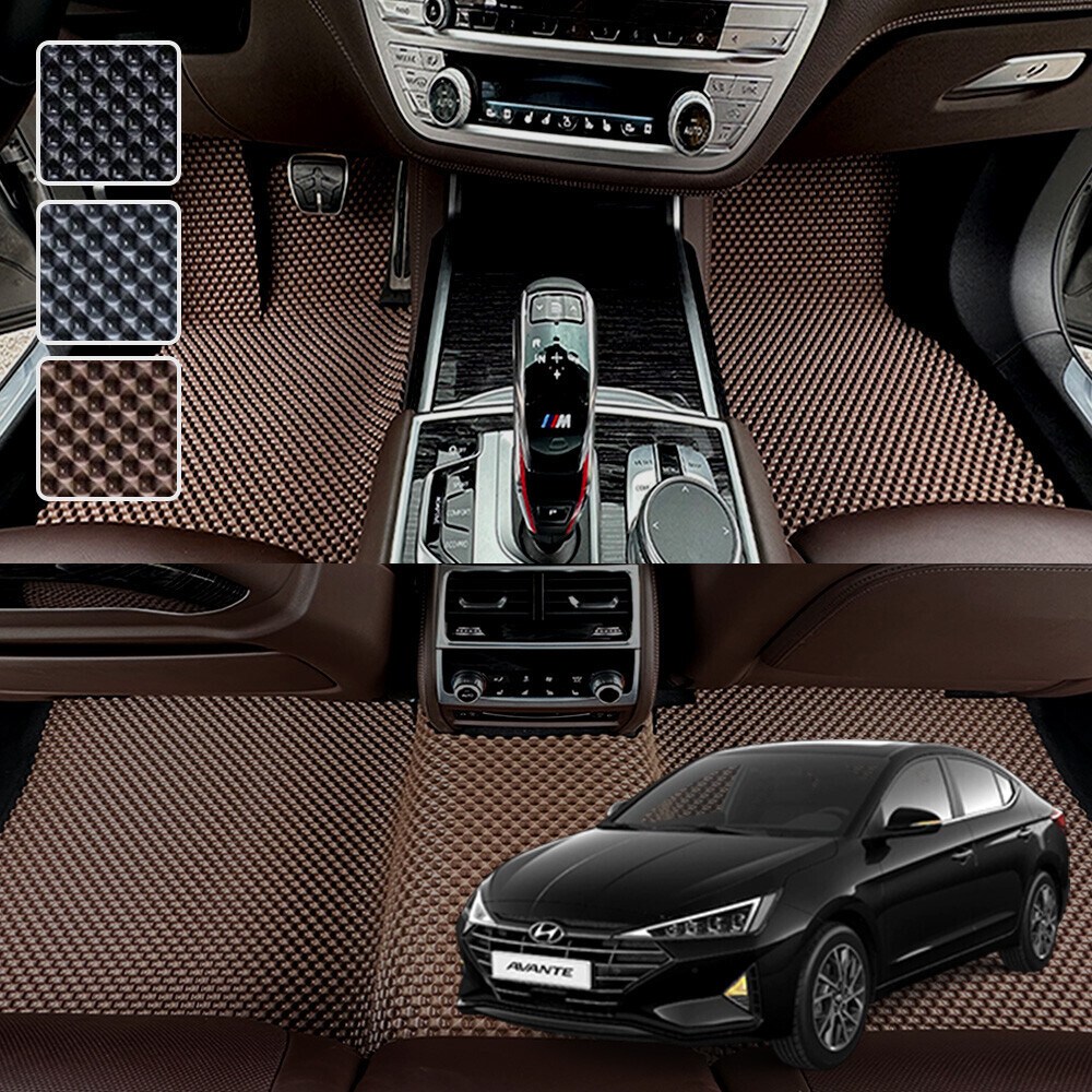 DXSOAUTO 아반떼 AD 스포츠 공용 전용 3D 엠보싱 차세대 고무매트 1열2열 세트, 블랙, 05 아반떼AD 스포츠공용 59,000원