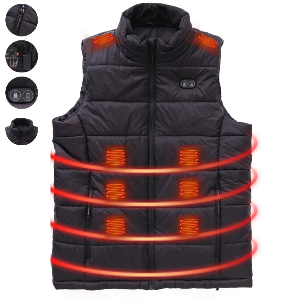 2026 최신 usb 발열조끼 3단계 온도조절 28구역 - 남녀 공용 급속 발열 골프 낚시 등산 온열조끼 20,800원