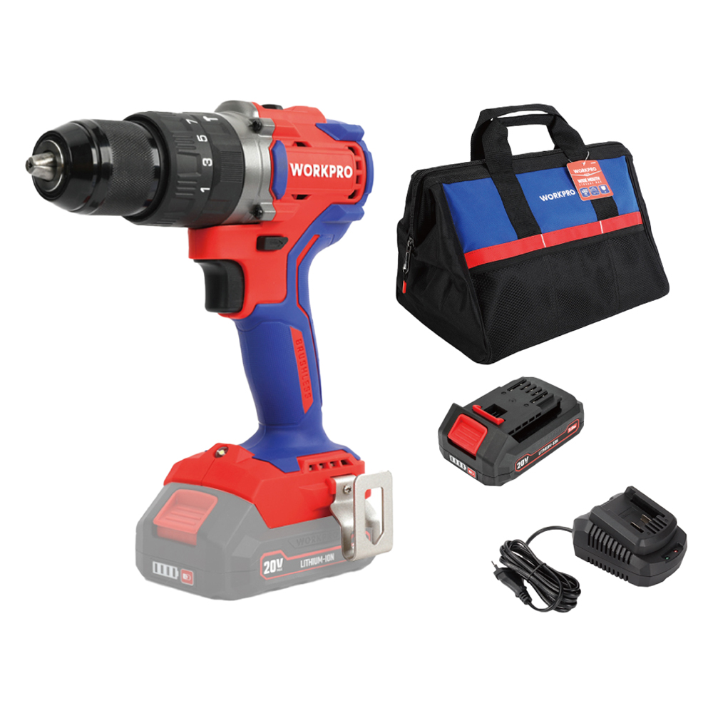 워크프로 20V 충전 함마드릴 2.0AH 가방세트 WP890005K, 1세트 161,070원