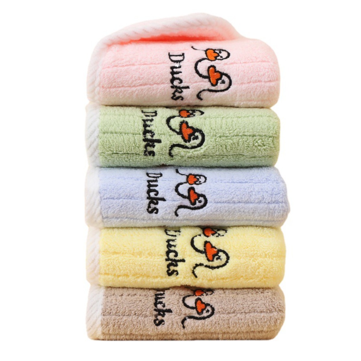 SUNLAND 부드러운 어린이집 와이드 고리형 타올 5개, 혼합색상, 1세트 24,500원