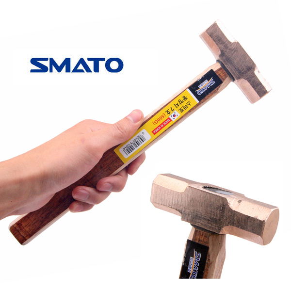 동망치 500g 국산 망치 브래스해머 동 함유량 90% 지그 조립망치 기계 수리 신주망치 충격 방지 해머 금형 작업 망치, 1개 29,500원