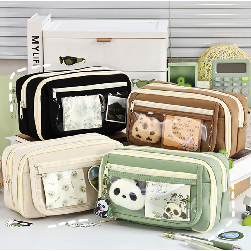 1+1 대용량 펜슬케이스 2P 귀여운 팬시 큰필통 화장품파우치/가방정리 파우치 겸용 시즌한정 15,900원