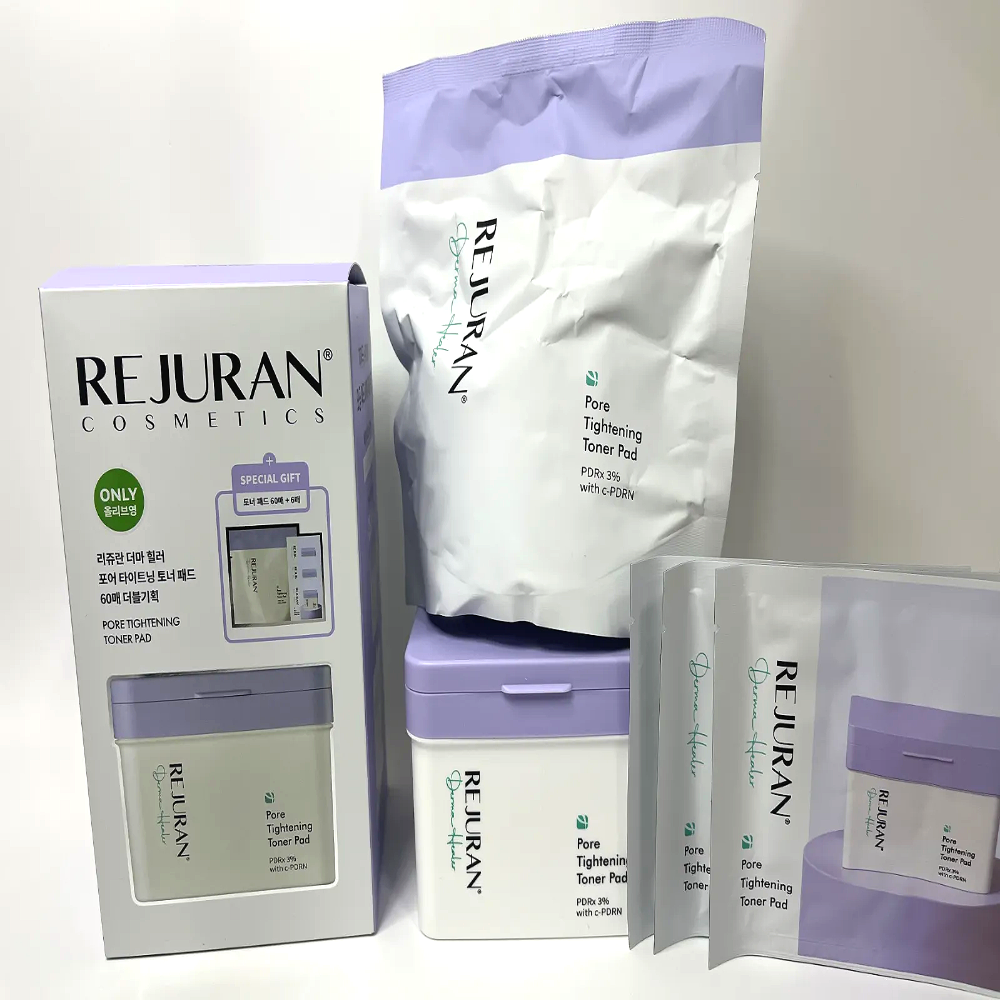 (리필 60매 증정) 리쥬란 더마 힐러 포어 타이트닝 토너 패드 60매 35,900원