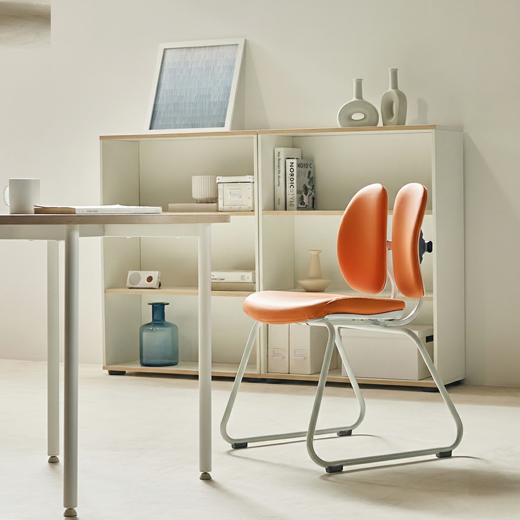 듀오백 집중형 책상 의자 D-043W PLUS, 카라멜브라운 109,000원