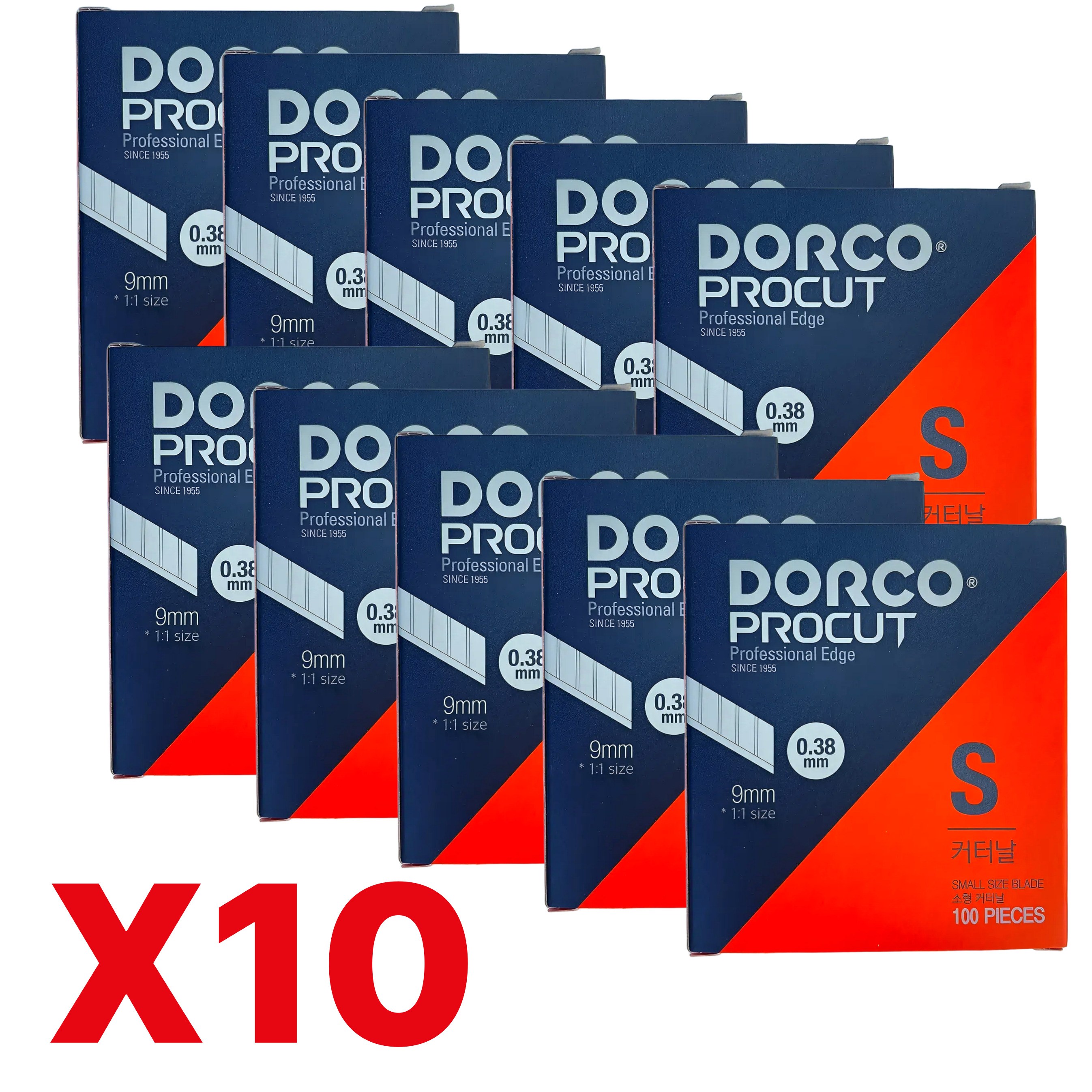 캇타칼날 커터칼날 도루코 날 소 S 사이즈 칼날 9미리, 10개 54,900원