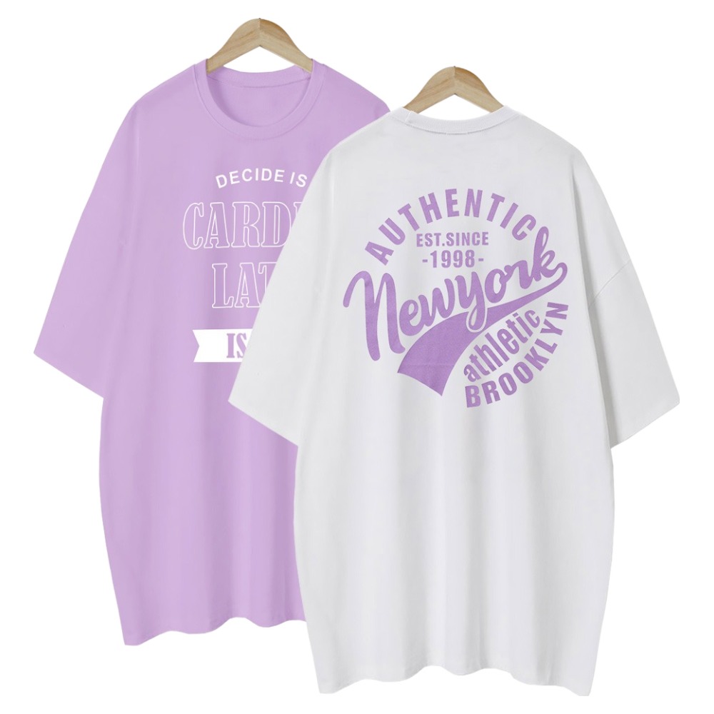 여성용 롱티 프린팅 레터링 여성 여자 반팔 티셔츠 루즈핏 편안한 빅사이즈 티 19,700원