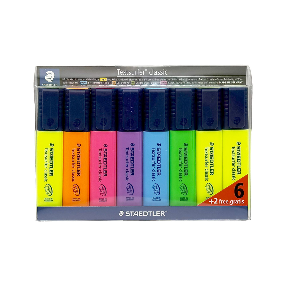 스테들러 텍스트서퍼 클래식 형광펜 364 6색 + 2개 무료증정, 세트 9,900원