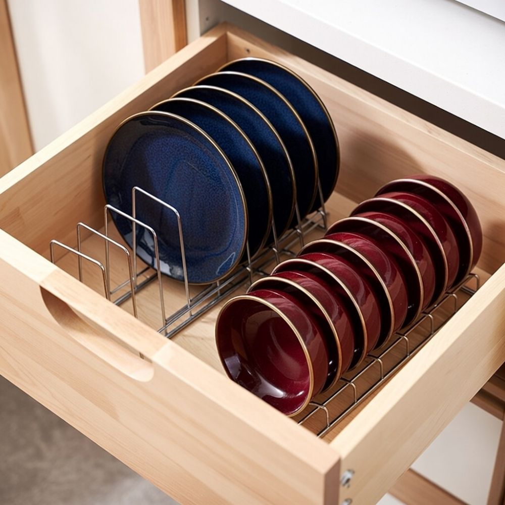 인슈퍼 접시 정리대 그릇 꽂이 올스텐 2종, 스테인리스, 1세트 9,900원