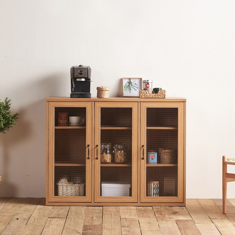 소티디자인 라떼 3문 낮은 주방 수납장 - 캄포베니어 150,800원