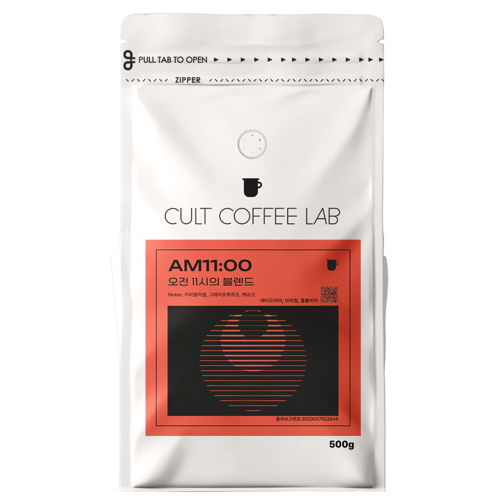 컬트커피랩 산미있는 꽃향기 과일향 오전 11시 블렌드 커피원두 16,750원