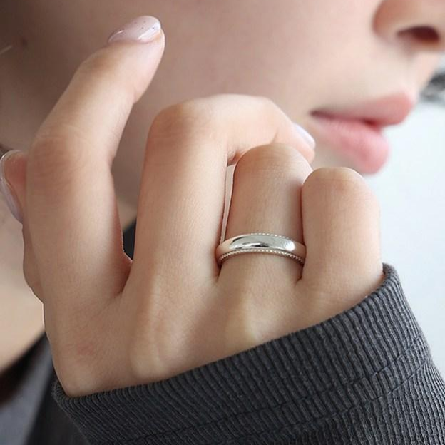 라퐁텐 실버 925 엄지반지 검지반지 사이드 포인트 은반지, 현재가 64,500원