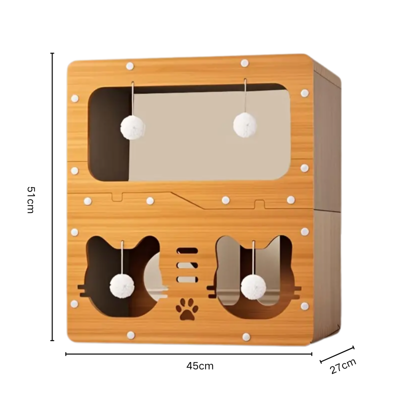 2-in-1 고양이 집 스크래칭 포스트 대형 수직 고양이 스크래칭 보드 통합 고양이 스크래칭 보드 고양이집숨숨집 고양이집 새끼고양이집 고양이집대형, 1개, 고양이 침대 19,800원