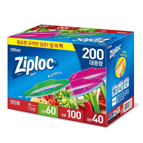 지퍼락 그립앤실 탭 냉장용 지퍼백 소형 + 중형 + 대형 세트 18,470원