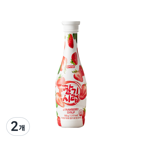 쥬피터 딸기시럽, 550g, 2개 8,540원