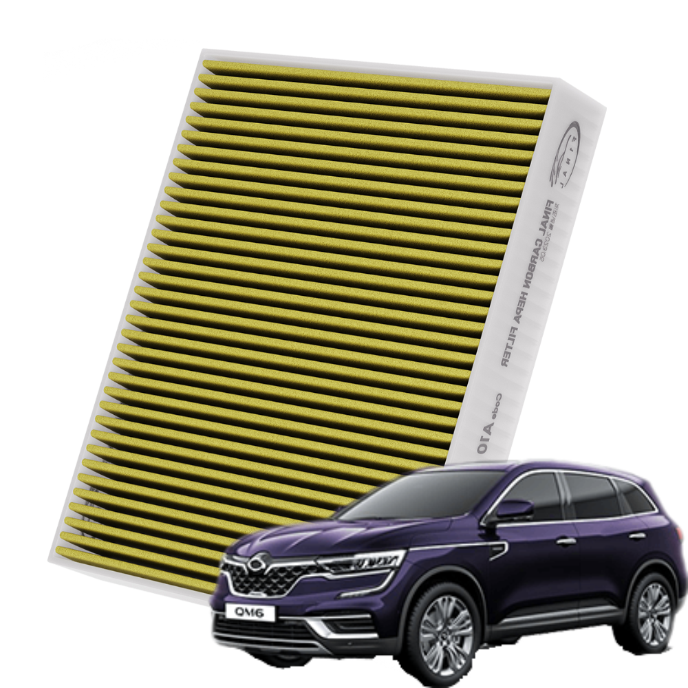 르노삼성 QM6 자동차 에어컨 히터 필터 초미세먼지 차단 활성탄 필터, 1개, QM6-에어컨필터 A23 15,900원