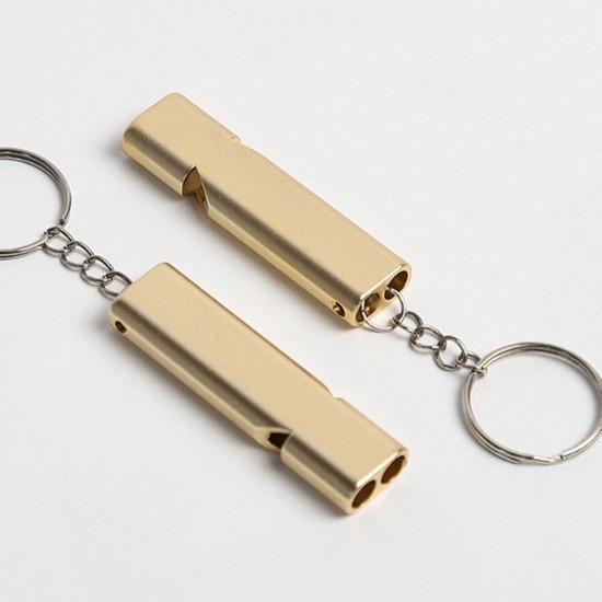 호신용휘슬 심플한 미니 금색 경량 심판호루라기 호각 휘슬 심판 2,000원