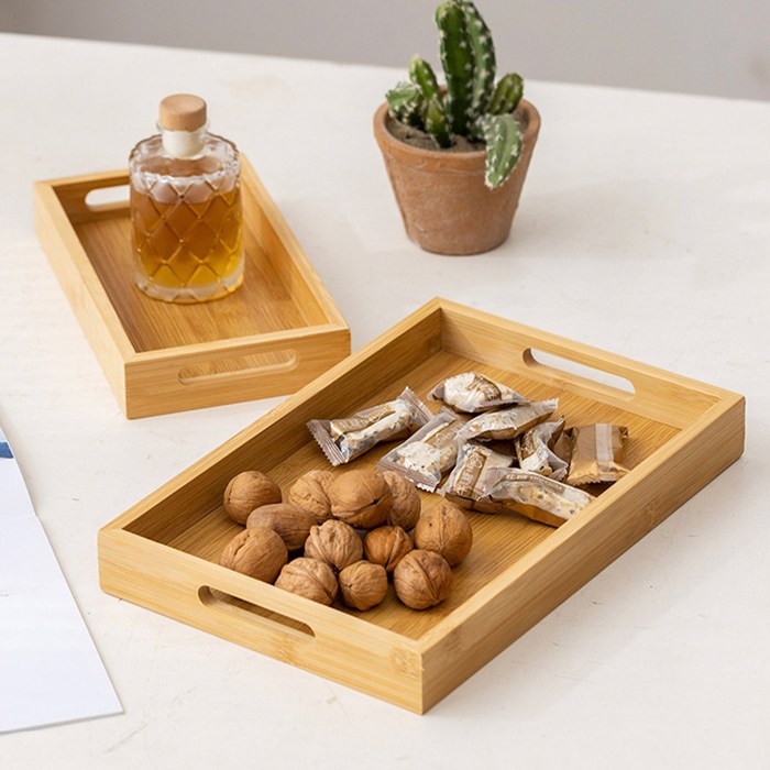 에이리빙 미니 나무 사각 우드 쟁반 예쁜 원목트레이, 1개, 허니오크 12,900원