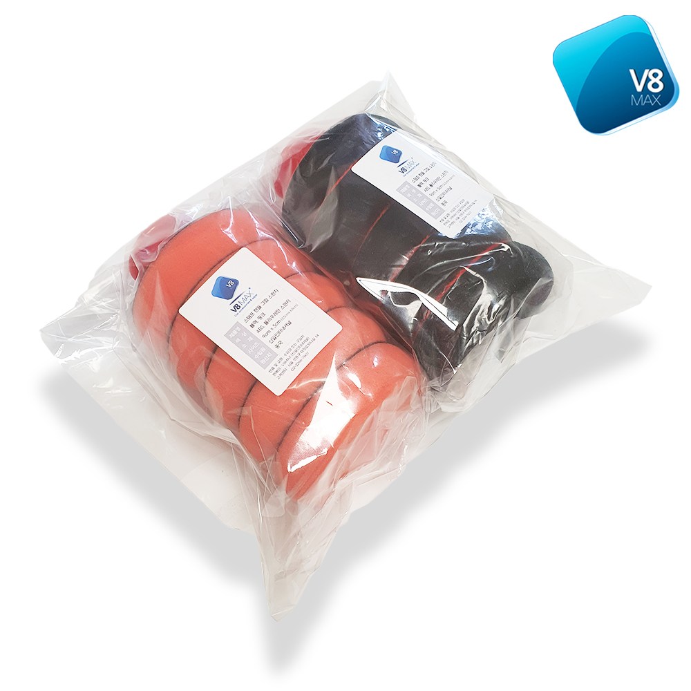 차량용 세차 스펀지 광택 유막제거 버핑 어플 5개 1세트 브이팔맥스 V8MAX 7,600원