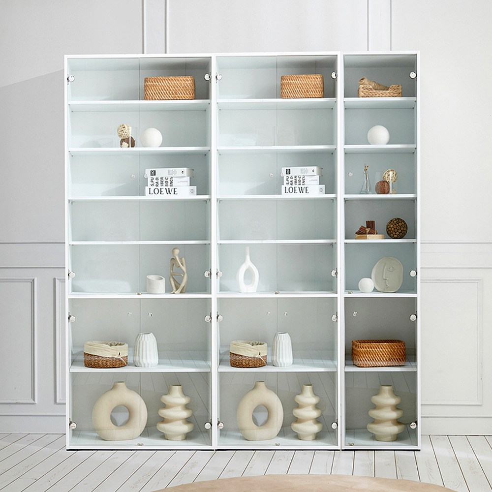 일송가구 2M 키큰 코코 강화유리 장식장 진열장 166,480원