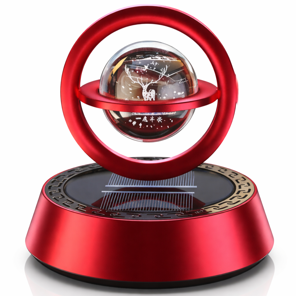 태양광 자동 회전 알루미늄 합금 차량용 방향제 인테리어 소품, 1개, 레드 오스만투스 향 26,010원