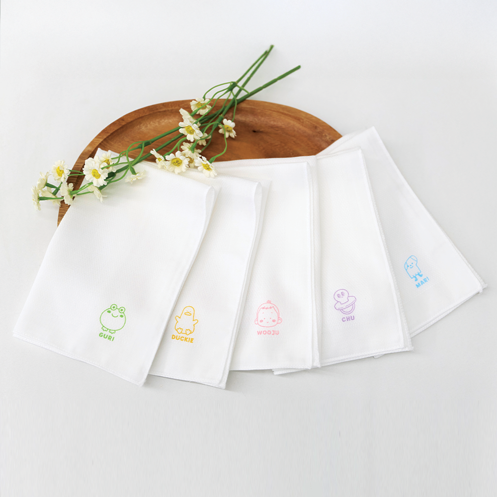 터미플레이 신생아 밤부 엠보 가제손수건 5매 패키지 10,000원