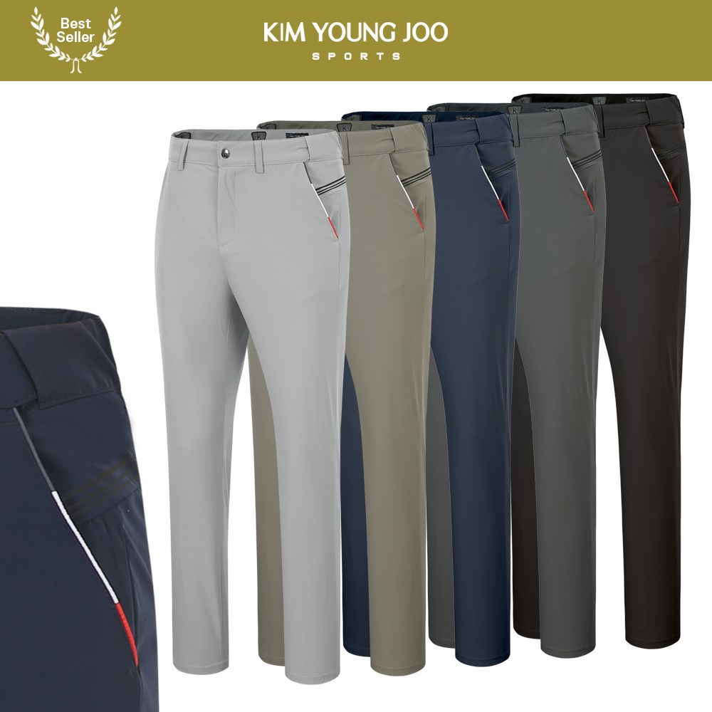 김영주스포츠 봄여름용 남성 일자핏 골프 팬츠 MP8083 39,900원