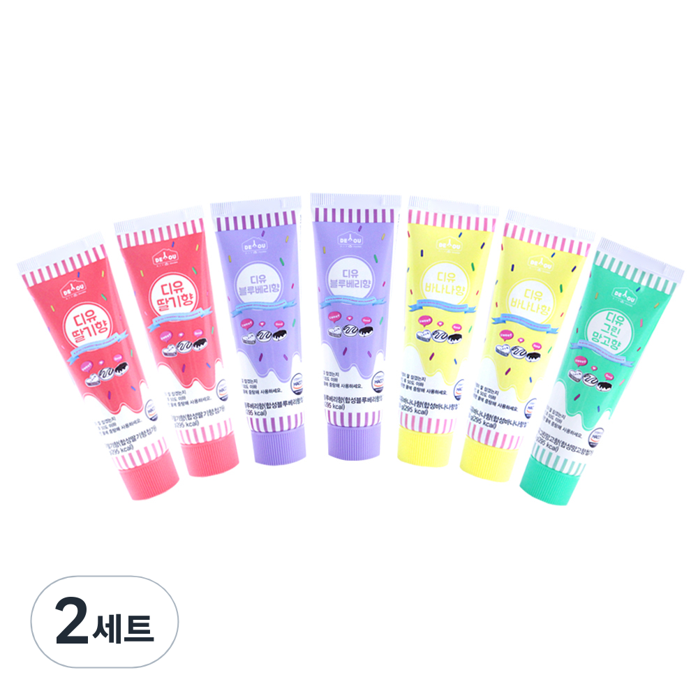 디유 상상앤드 튜브형 DIY 초콜릿 만들기, 초콜릿 딸기향 50g x 2p + 블루베리향 50g x 2p + 바나나향 50g x 2p + 그린망고향 50g, 2세트 25,800원