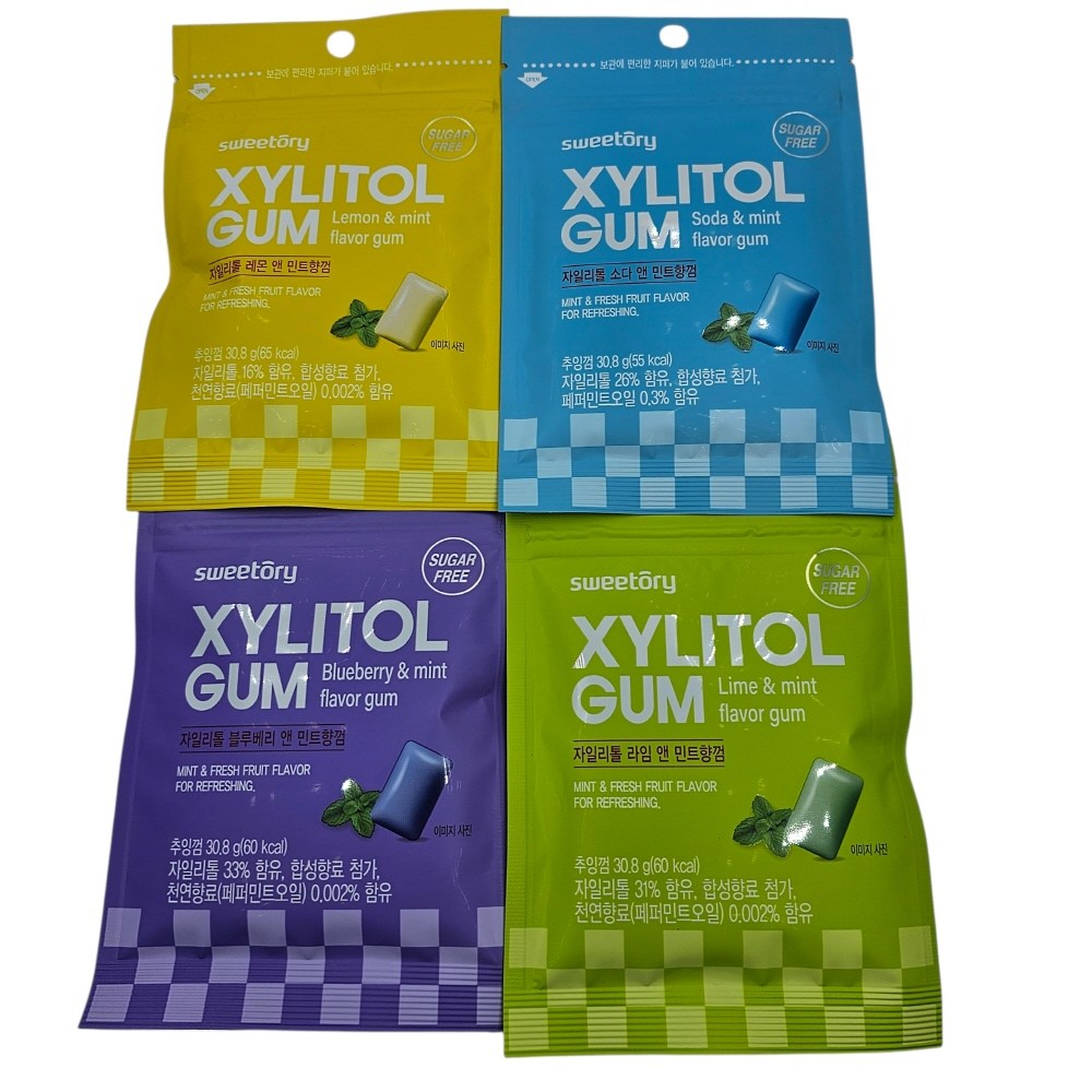 궁금한공작소 슈가프리 자일리톨 껌 네가지맛 7,690원