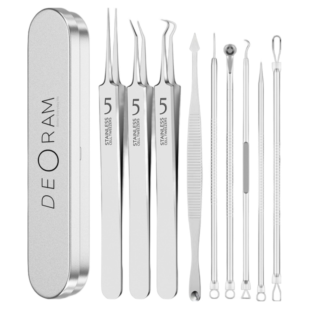 데오람 전문가용 블랙헤드 코피지 여드름 압출기 9종세트, 1 6,900원