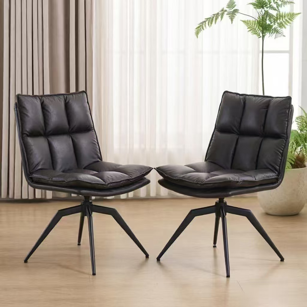 다용도 회전식 식탁 의자 회전 의자 카페 의자 인테리어 의자 홈카페 의자 2P, 2개, 블랙, 현재가 240,000원