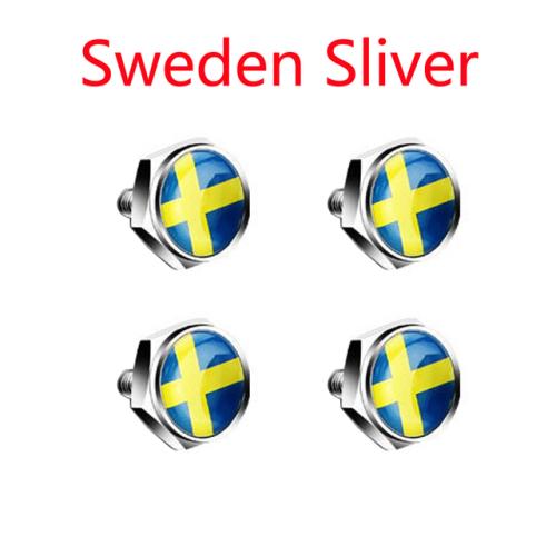 미국 이탈리아 국기 금속 나사 번호판 볼트 액세서리 아우디 지리 혼다 도요타 알파 로미오 포드 포커스 파사트용 세트당 4 개 15,080원