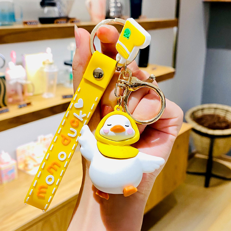 도림 피크닉 오리 자동차 키링, 화이트, 1개 3,900원