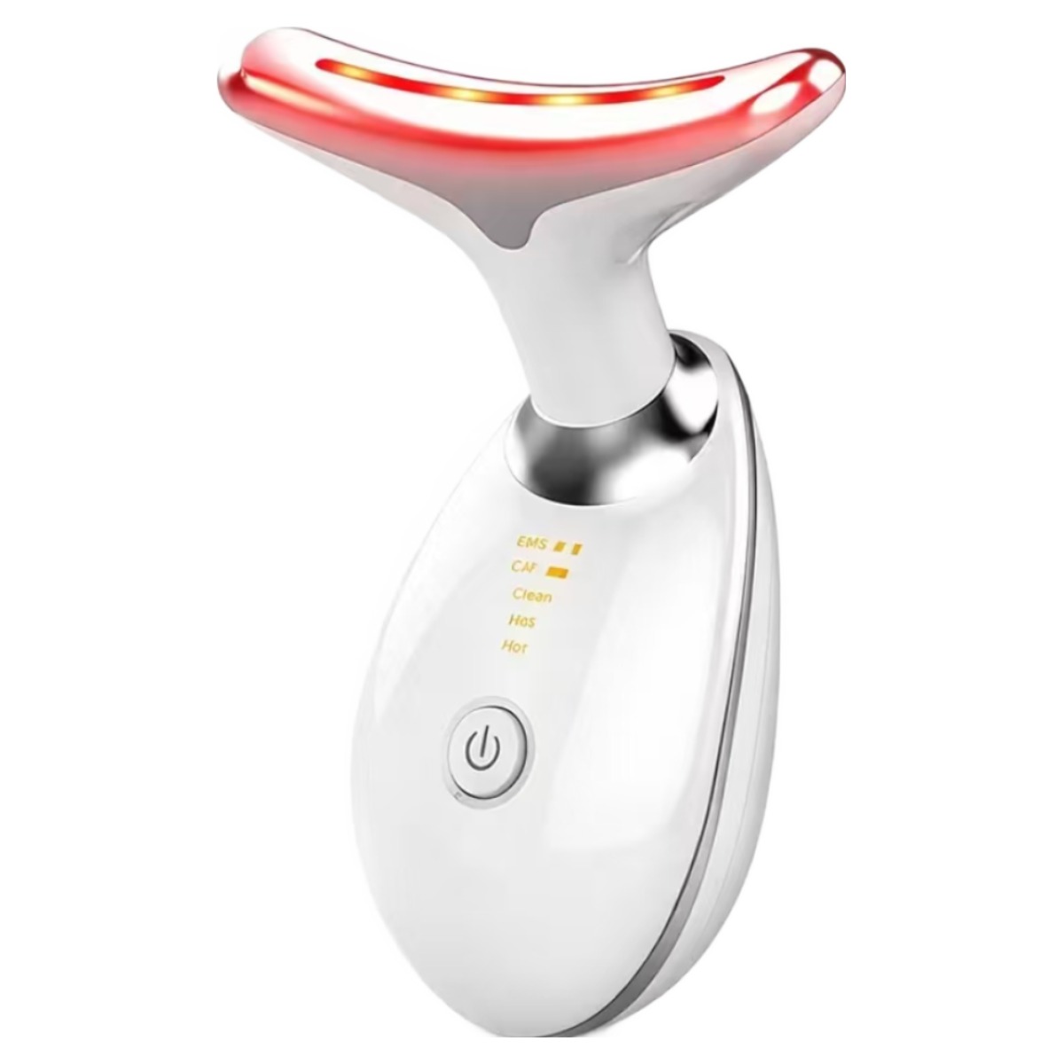 StarGlow-무선 고주파 갈바닉 EMS 얼굴 목 리프팅 마사지기 LED 온열 미세전류 피부 미용 안마기, 화이트 32,800원