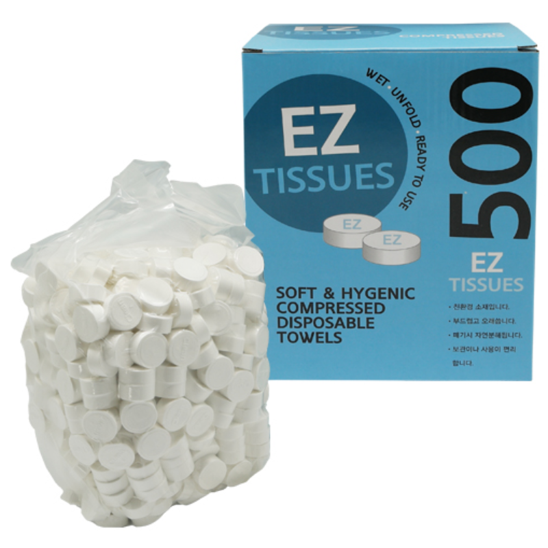동방제지 동전티슈 압축티슈 건티슈 물티슈 500개X4팩, 500개입, 4개 73,200원
