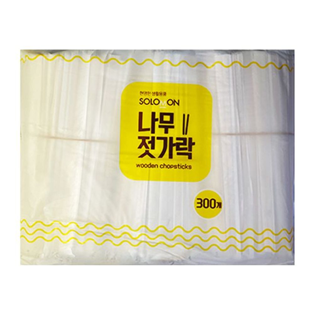 솔로몬 나무젓가락 비닐 300P 6,550원