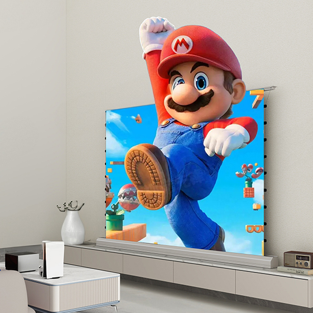 모두이룸 자동롤링스크린 빔프로젝터 스크린 CLR초단초점 1,550,000원