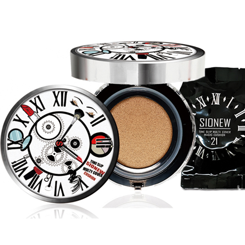 시오뉴 (셋트 구성) 커버력 지속력 밀착력 좋은 쿠션 팩트 파운데이션 셋트, 21호 본품1+리필1, 2개 70,720원