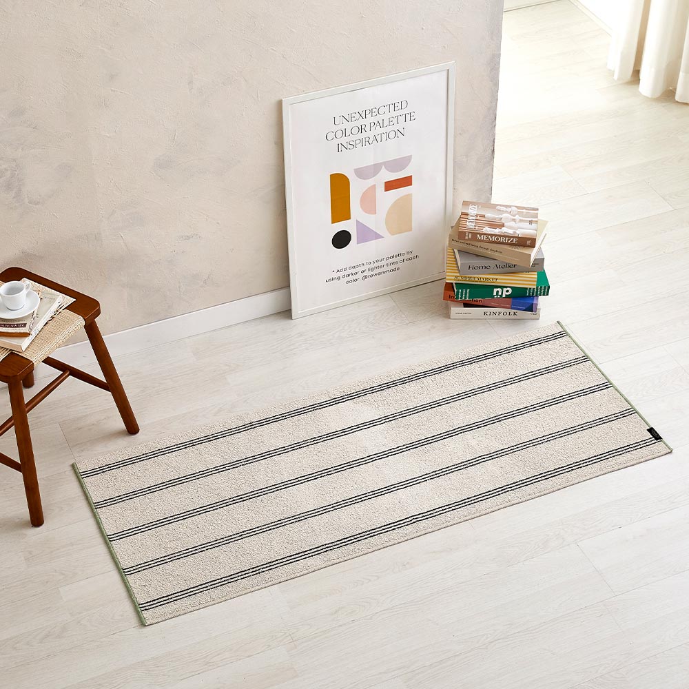 모던하우스 코튼블렌드 스트라이프 러그 15,920원